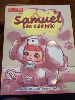 Samuel San Xiao Mao Plush Blind Box - Pink Puppy Design